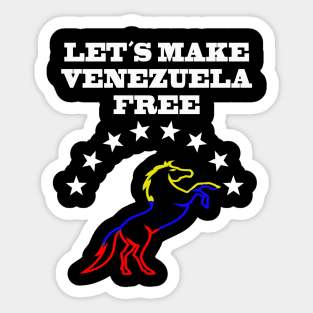 Let´s Make Venezuela Free Sticker
